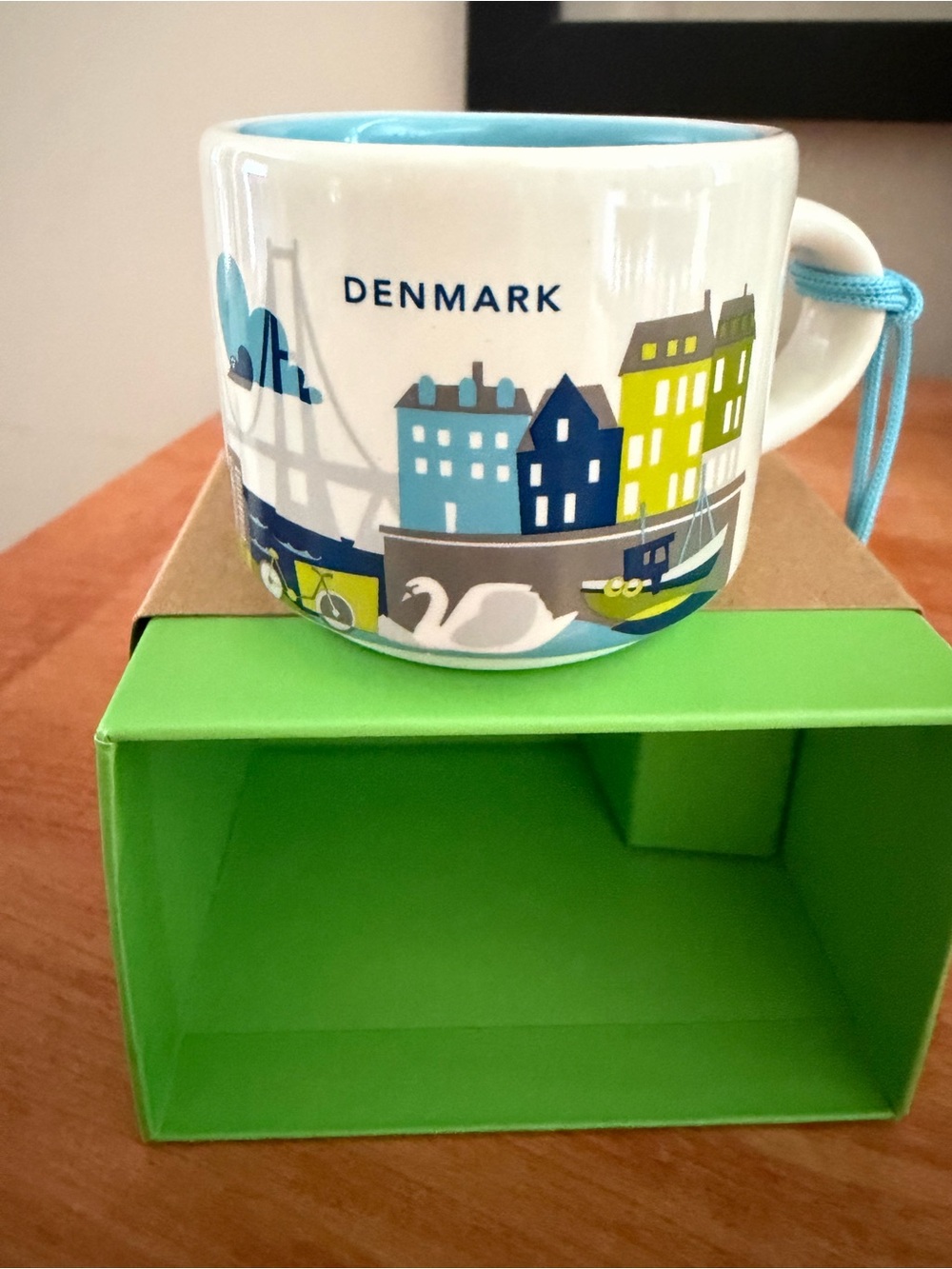 Starbucks Denmark You Are Here 2 oz ornament.